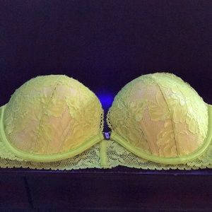 Fluorescent yellow bra